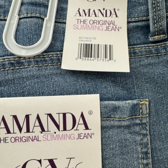 NWT-Gloria Vanderbilt Callisto Jeans -18 Average - Picture 6 of 7
